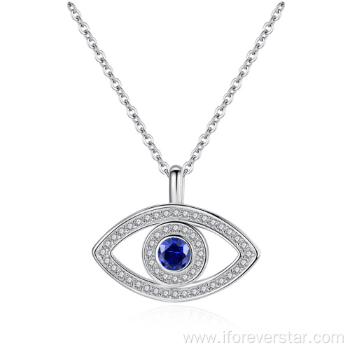 925 Sterling Silver Eye Pendant